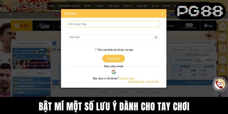 Bật mí một số lưu ý dành cho tay chơi