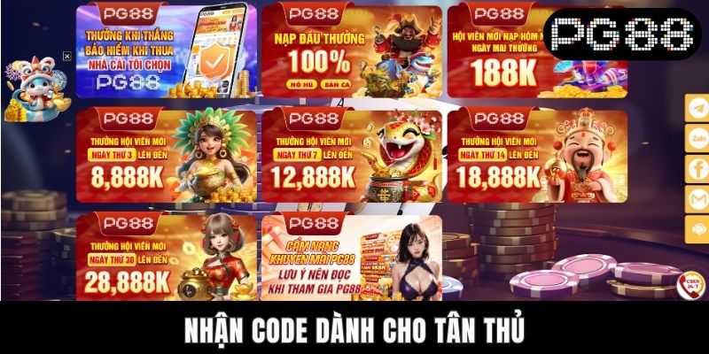 Nhận code dành cho tân thủ