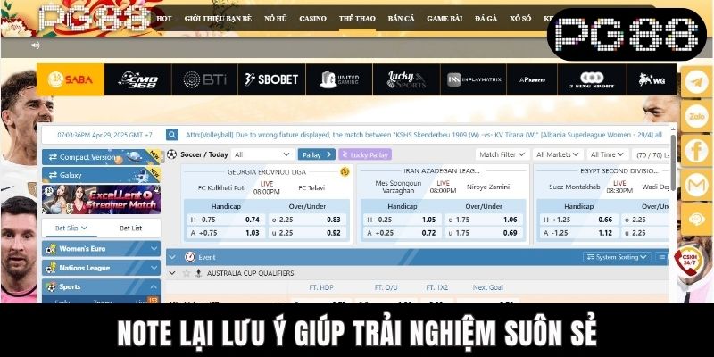 Note lại lưu ý giúp trải nghiệm suôn sẻ